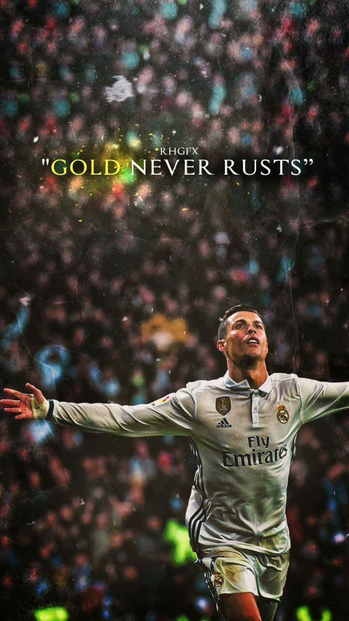 Soccer Quotes Gold Never Rust Background