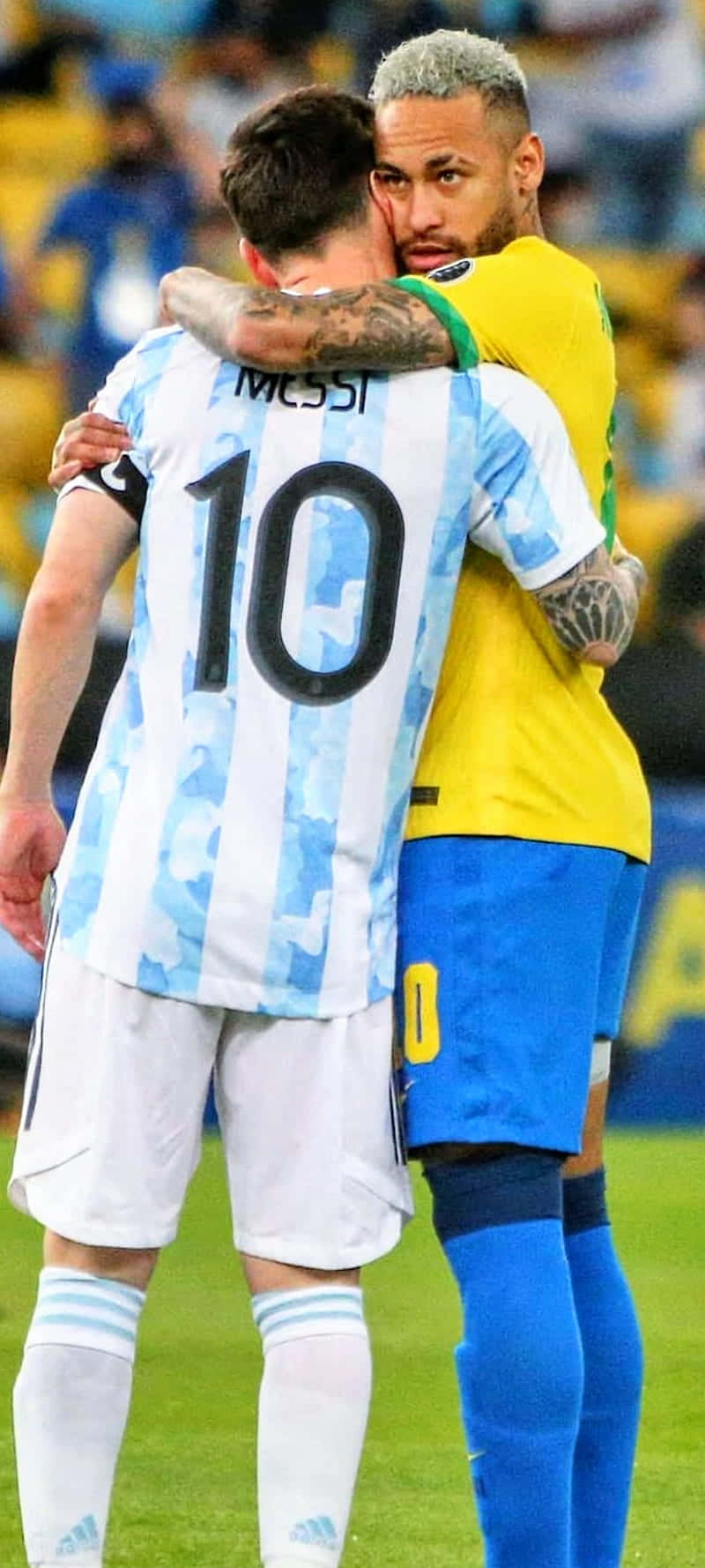 Soccer Royalty - Messi & Neymar Background