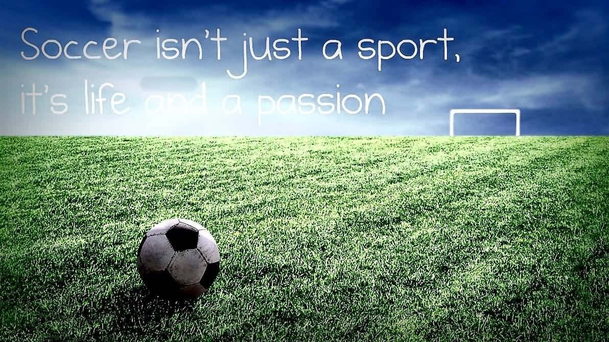 Soccer Sports Quotes Background