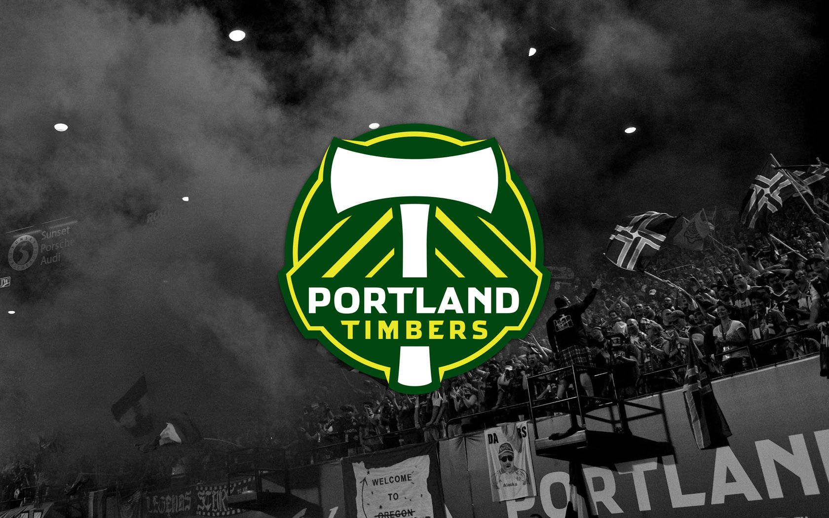 Soccer Team Portland Timbers Emblem Background