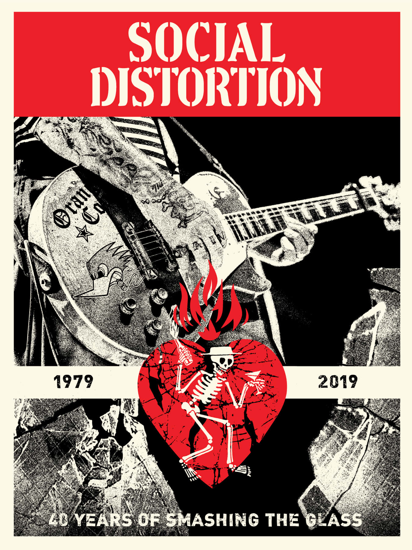Social Distortion Celebrate 40 Years Poster Background
