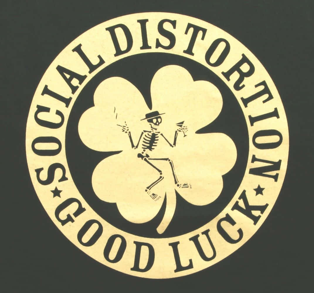 Social Distortion Good Luck Clover Background