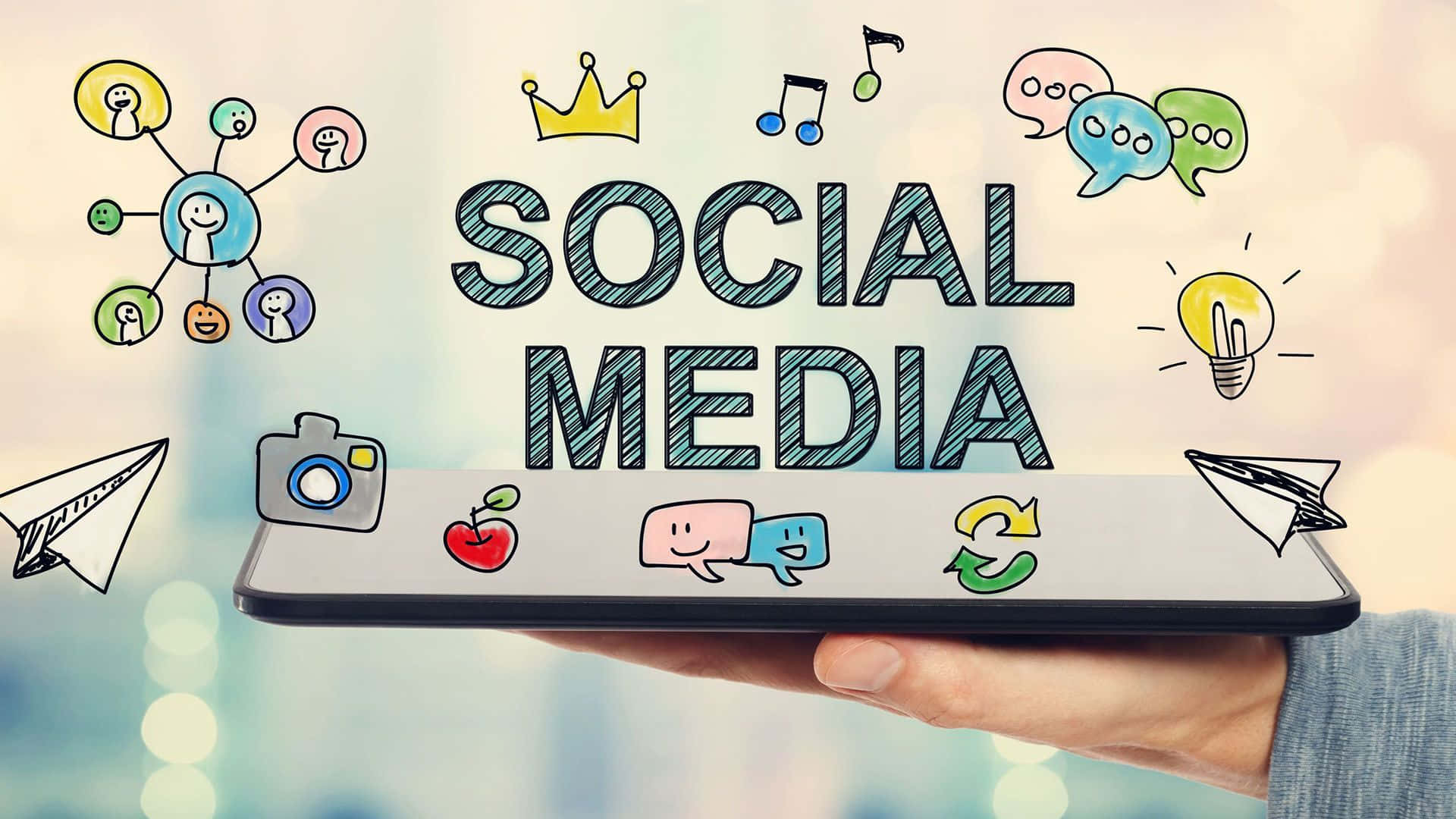 Social Media Apps Artwork Background