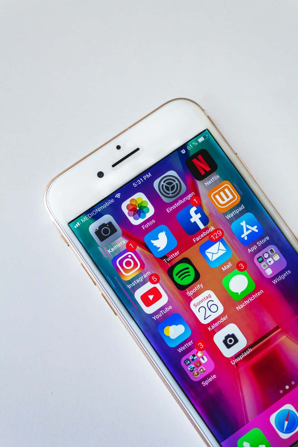 Social Media Apps On Iphone Background