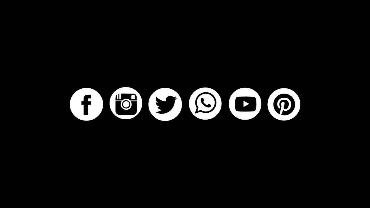 Social Media Icon Youtube Banner Background