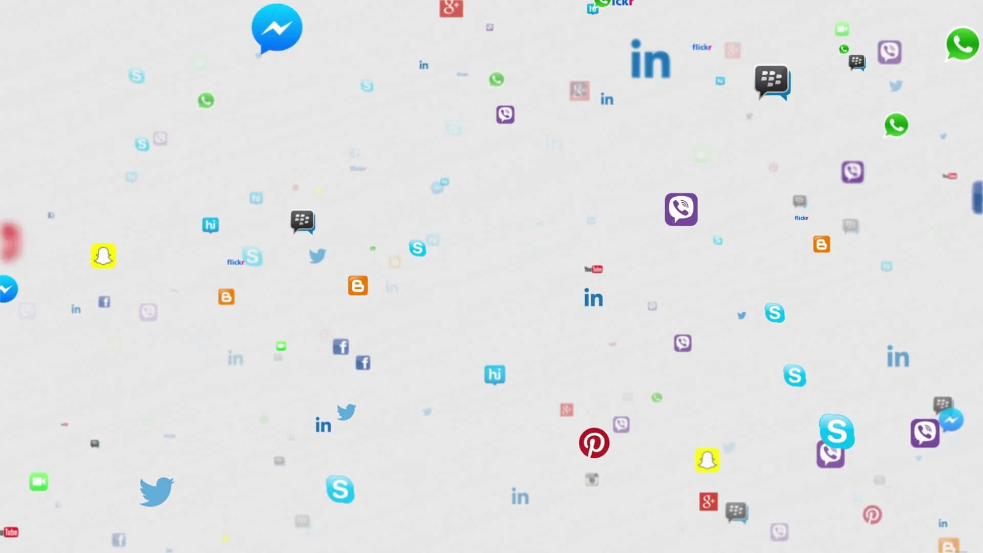 Social Media Icons Floating