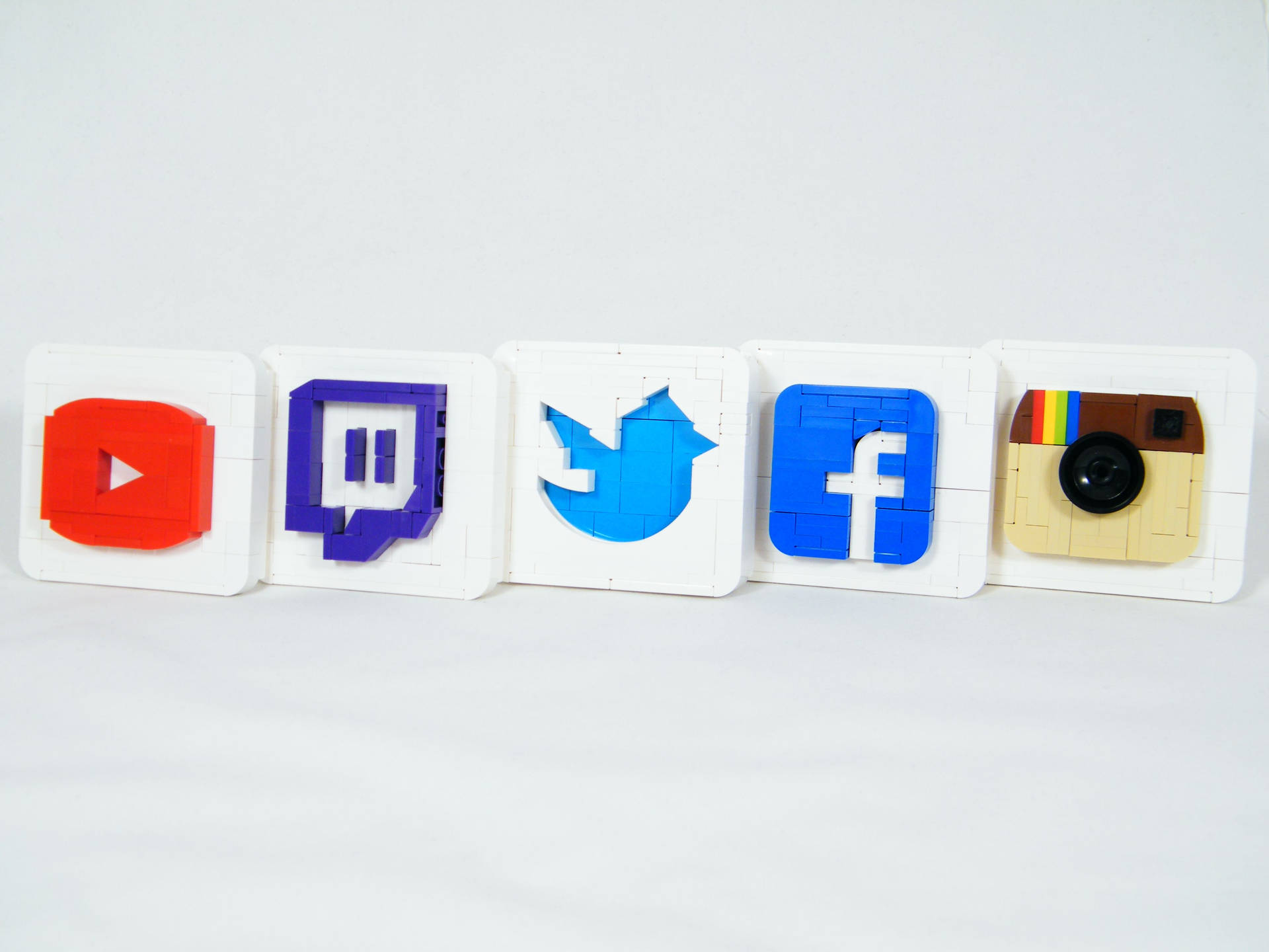 Social Media Lego Blocks Background