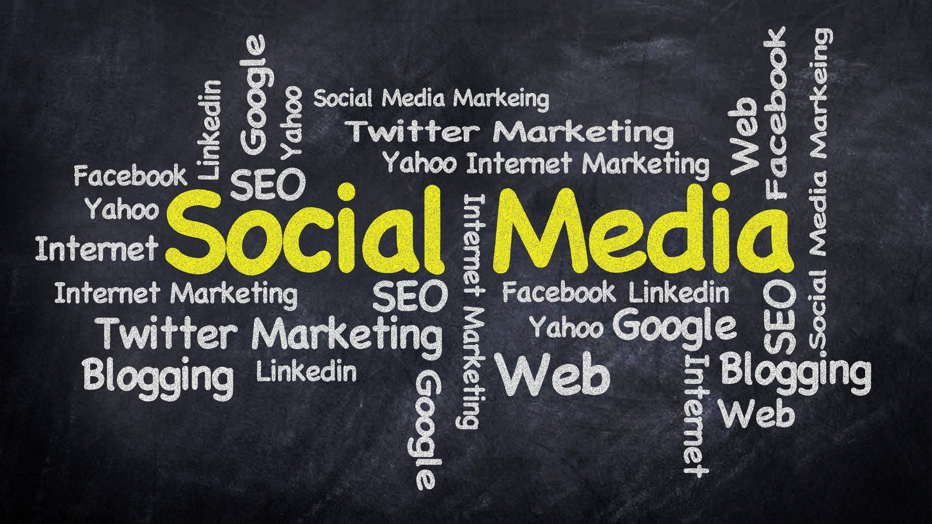Social Media Typography Background