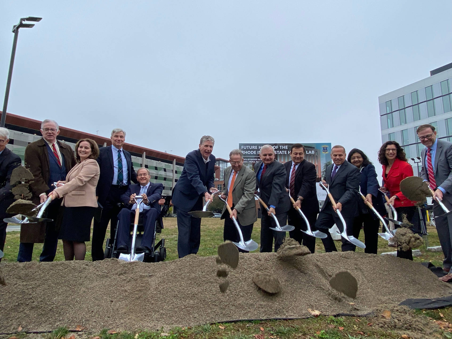 Sod-cutting Ceremony At Brown University Background