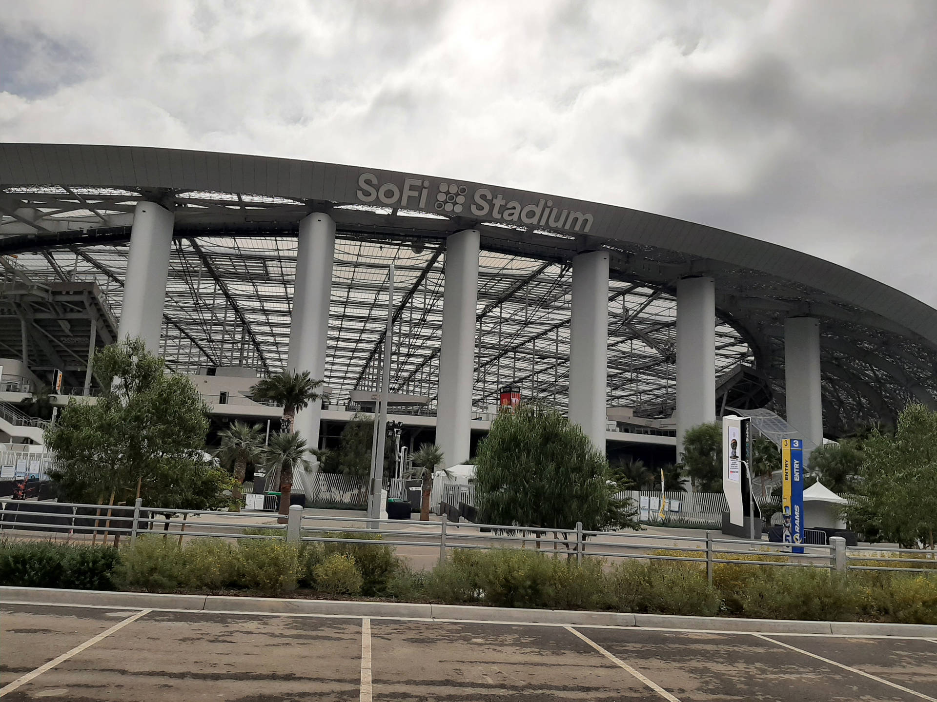 Sofi Stadium Nfl Football Venue Background