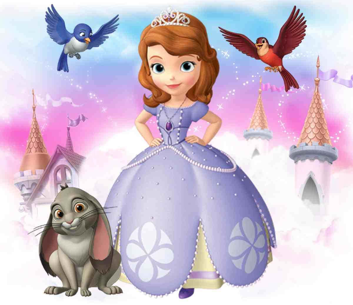 Sofia The First In Her Enchanting Purple Dress Background