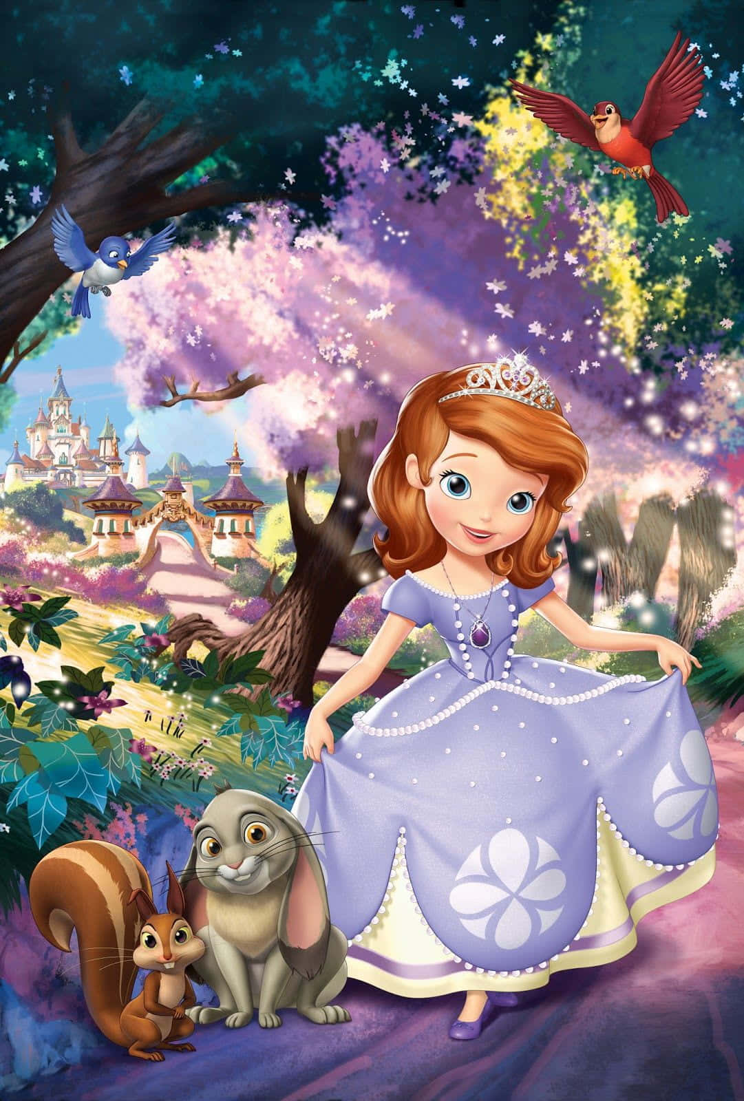 Sofia The First Shines In A Glittery Gown Background