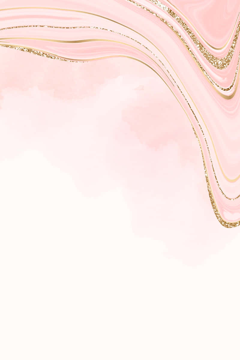 Soft And Elegant Light Pink And Gold Background