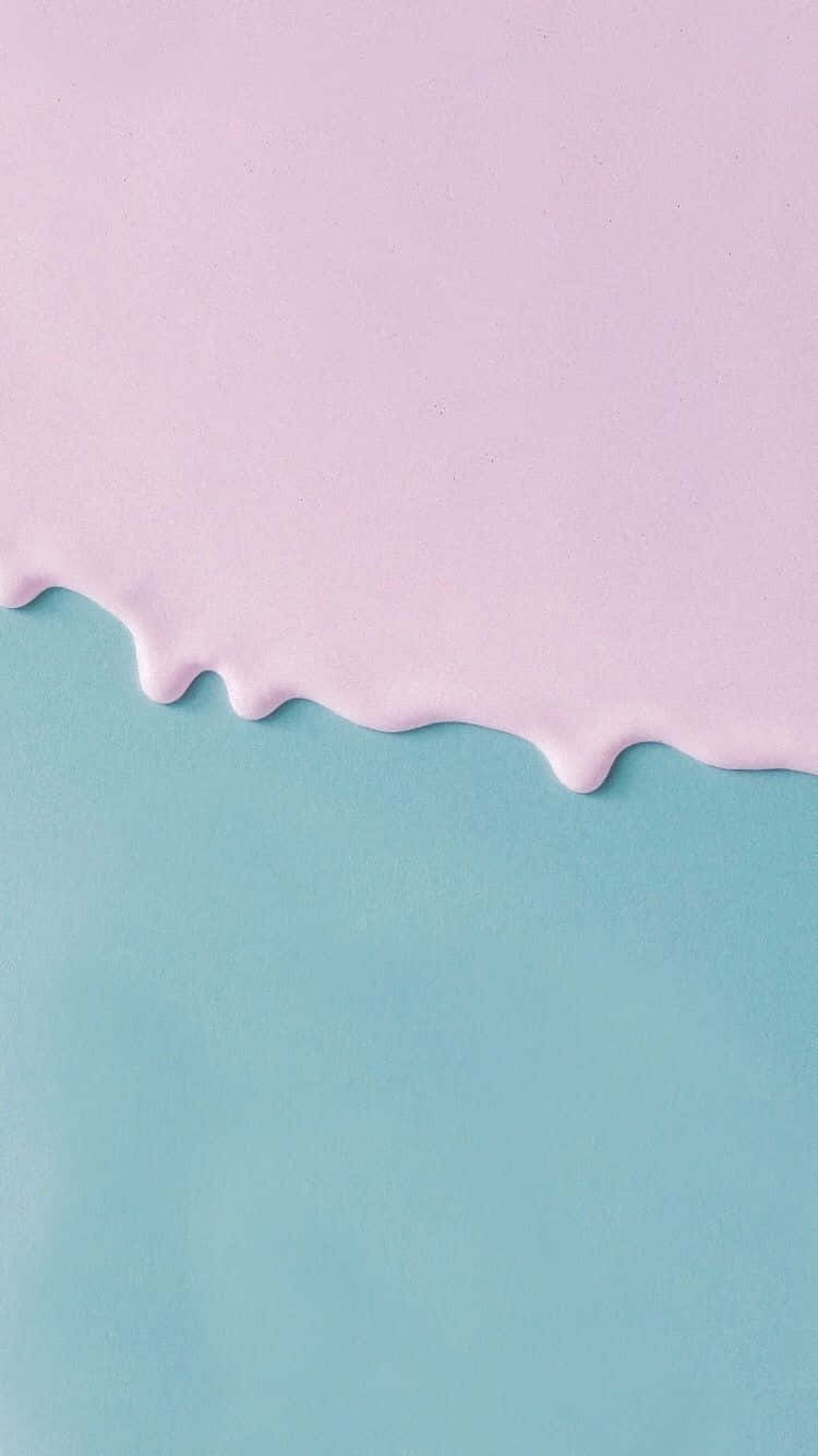 Soft And Peaceful Pastel Blue And Pink Wallpaper Background
