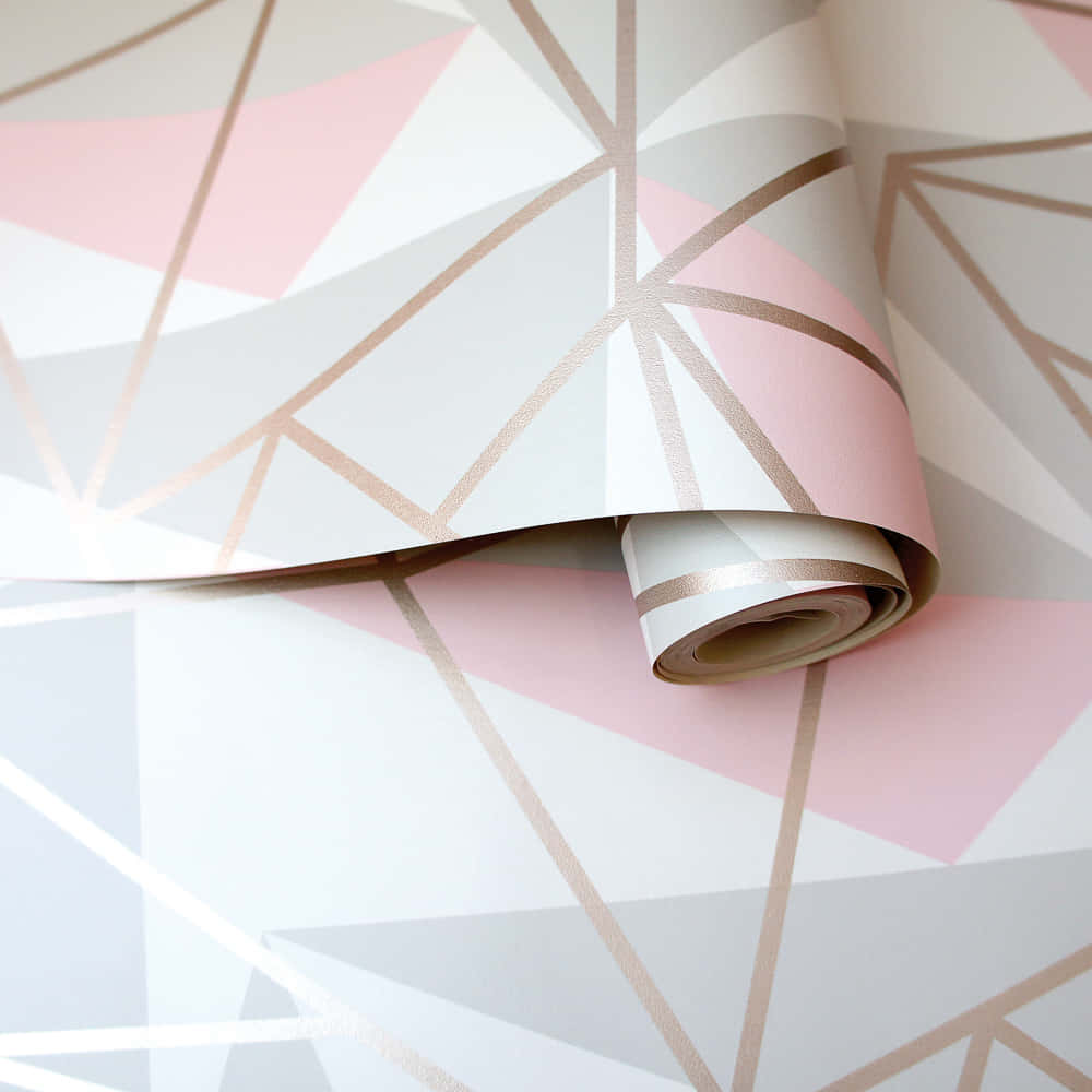 Soft And Sweet, The Tones Of Grey And Pink Create A Creative Color Combination. Background