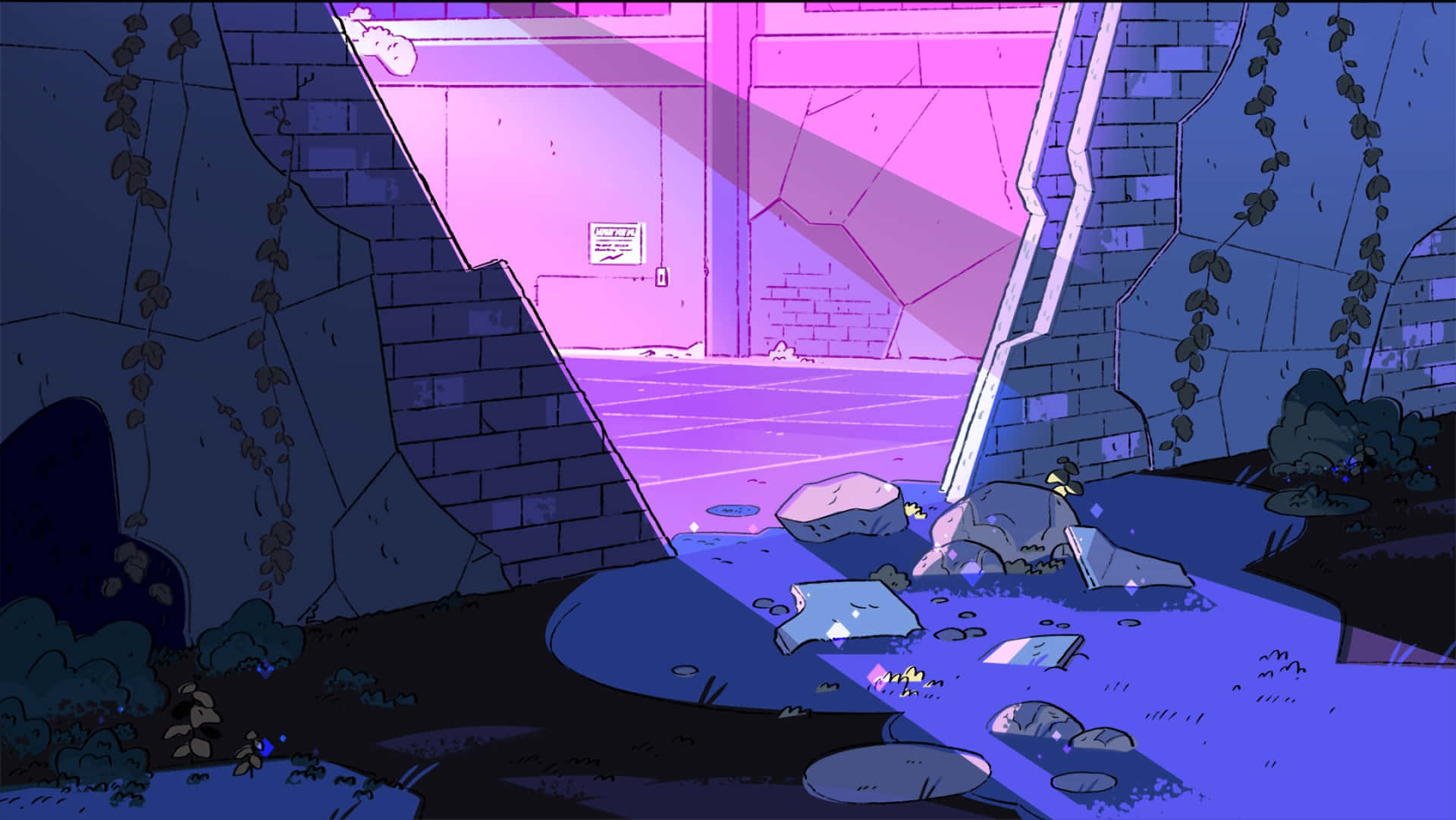 Soft Blues And Bright Pinks Animate Your Desktop's Desktop Background