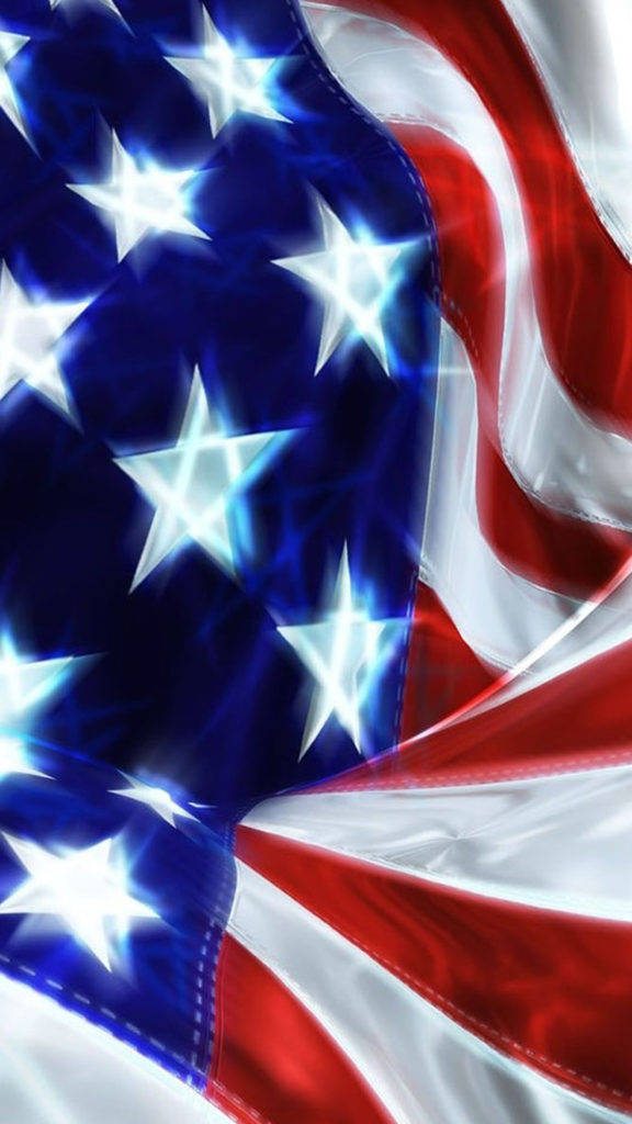 Soft Lines American Flag Iphone Background