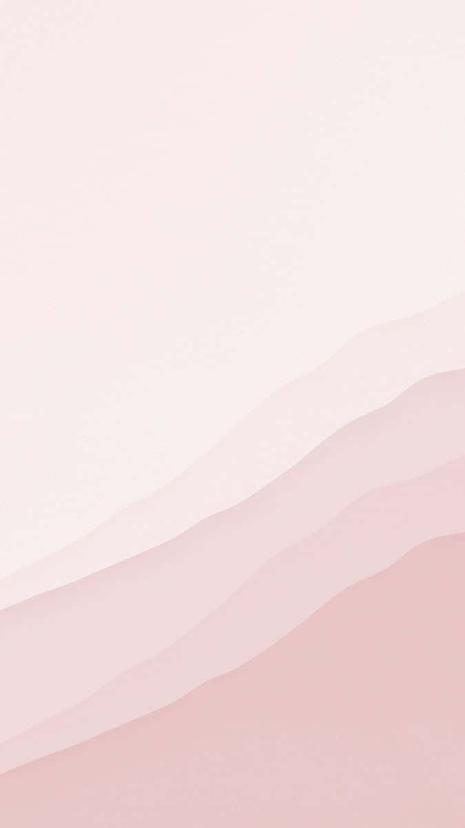 Soft Pink Abstract Mountains