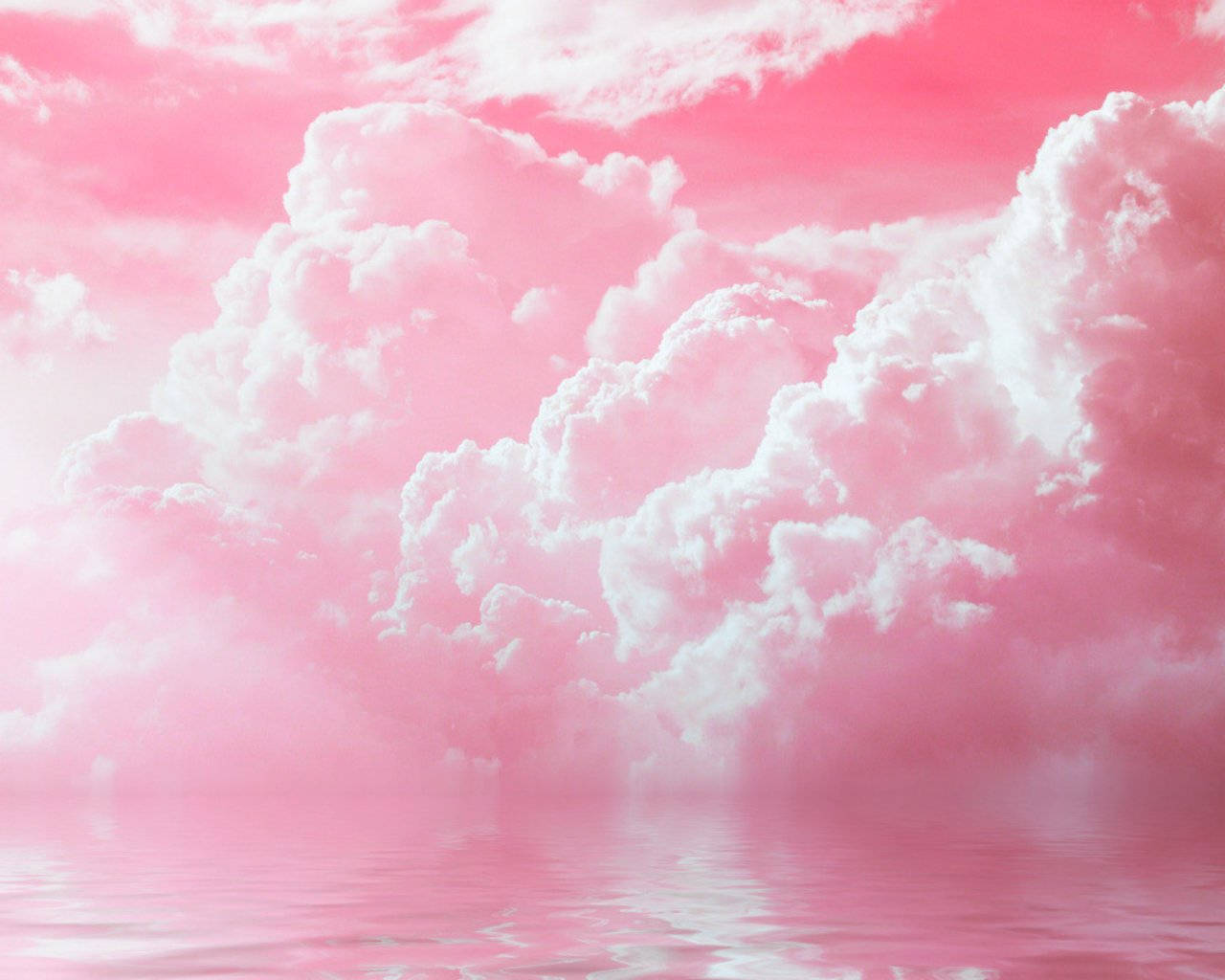 Soft Pink Cloud Cover Background