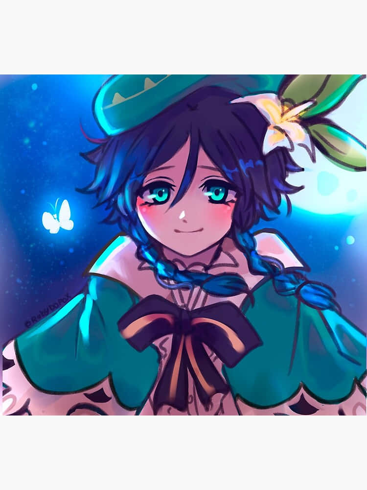 Soft Smile Venti Pfp Background