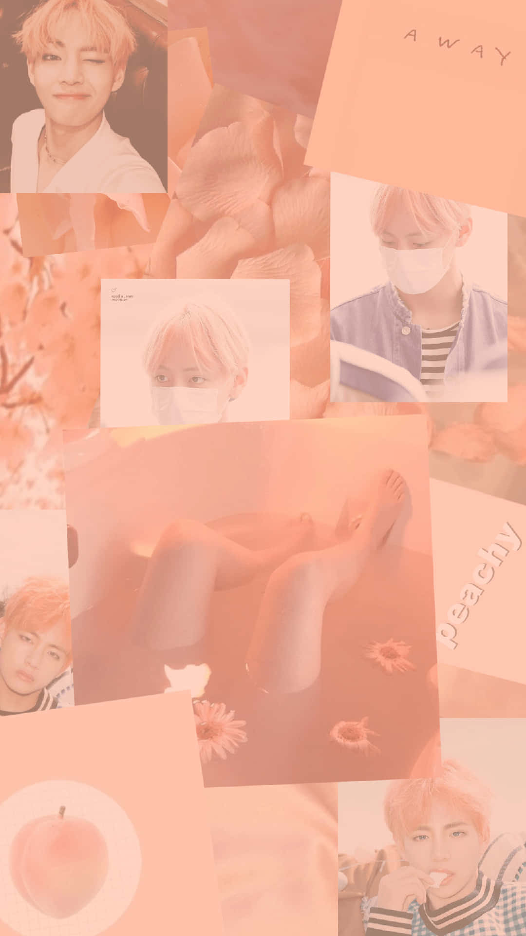 Soft Summer Hues In An Orange Peach Aesthetic Background