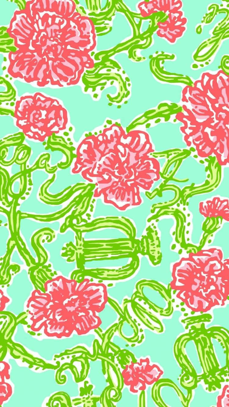Soft, Vibrant Colors For A Lilly Pulitzer Iphone Wallpaper Background