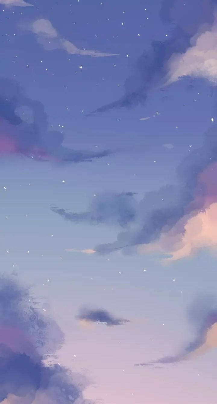 Soft Violet Sky Girly Galaxy