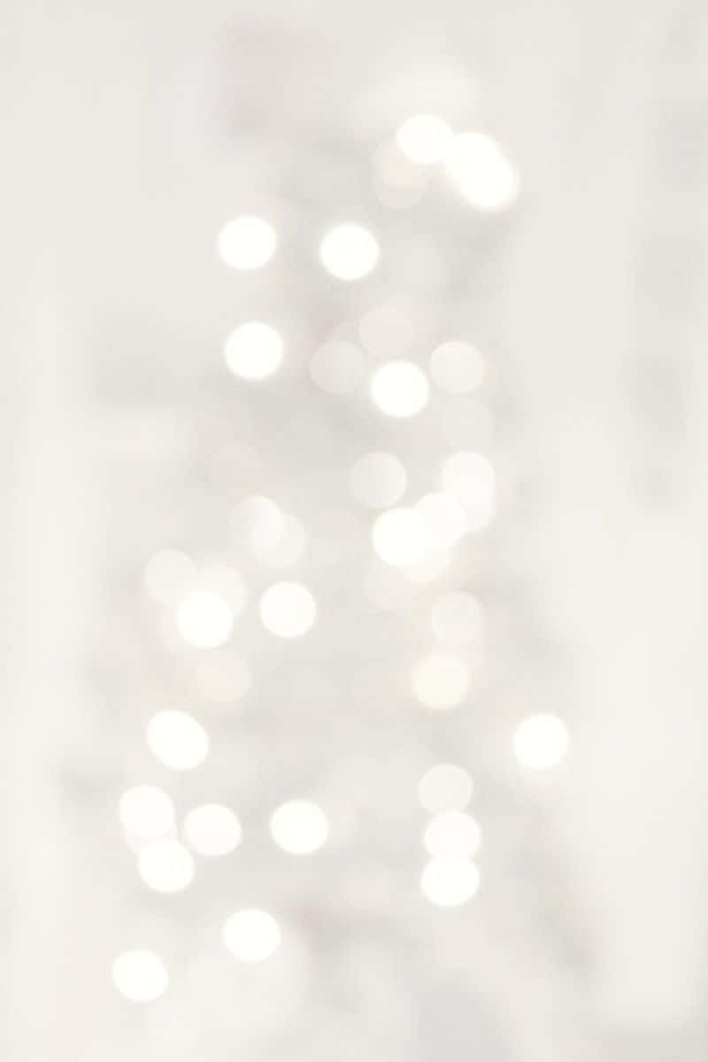 Soft White Aesthetic Bokeh Lights Background