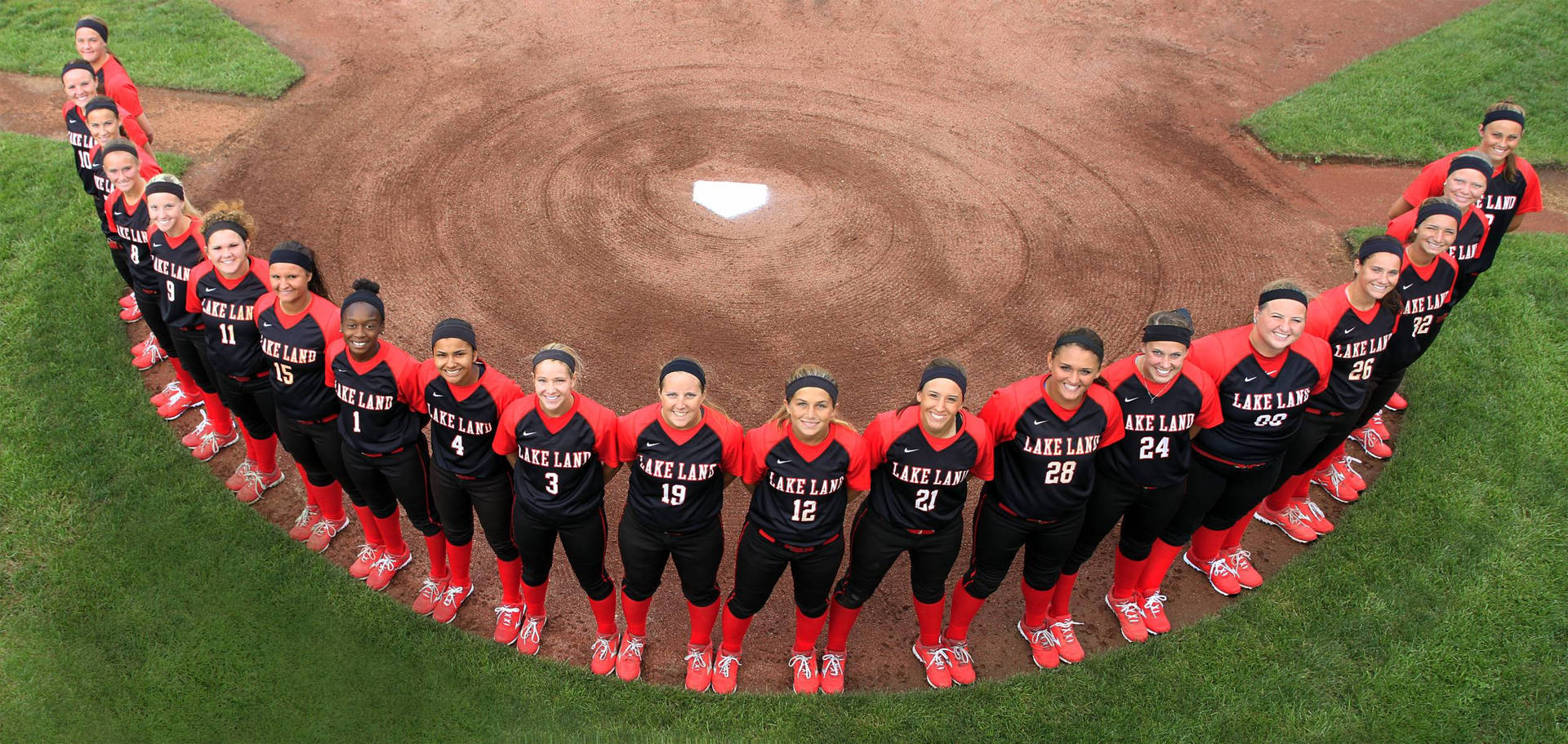 Softball Team Photograph Background