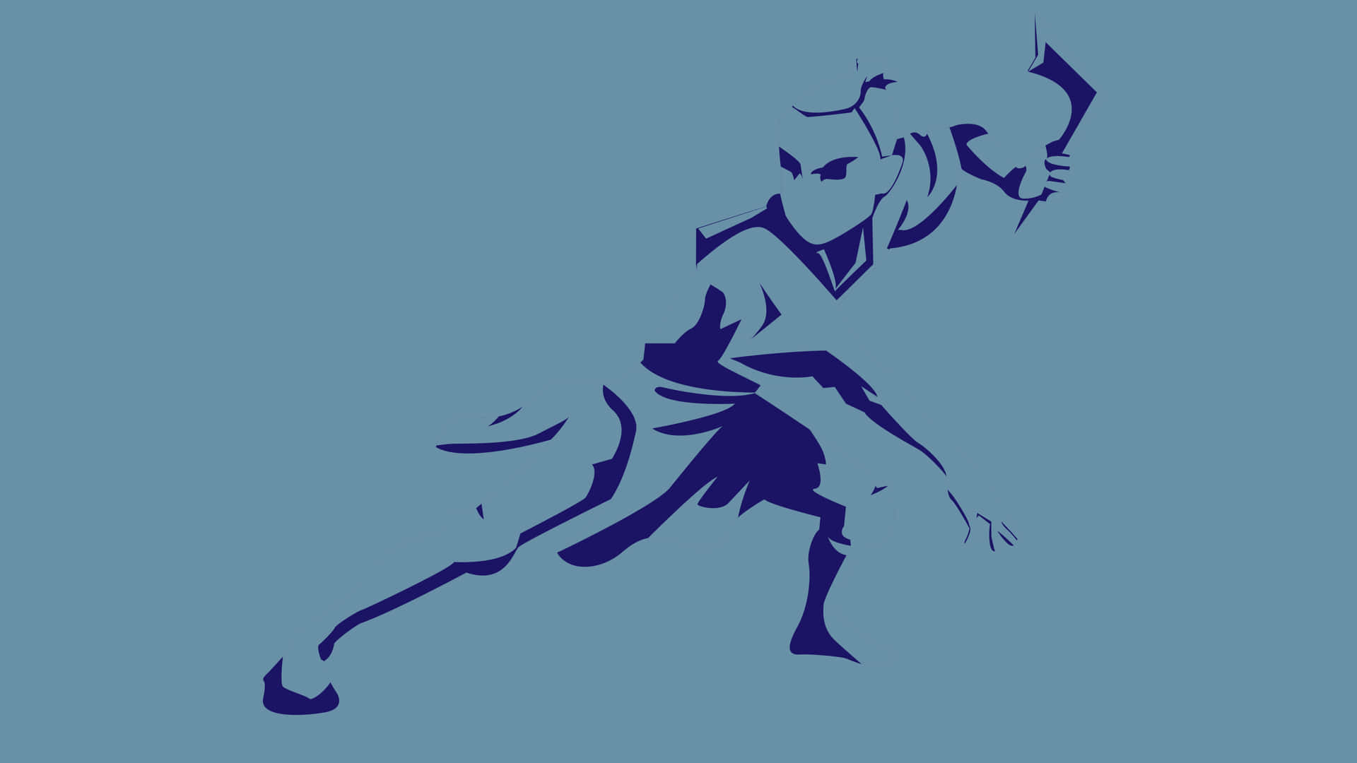 Sokka Blue Outline Background