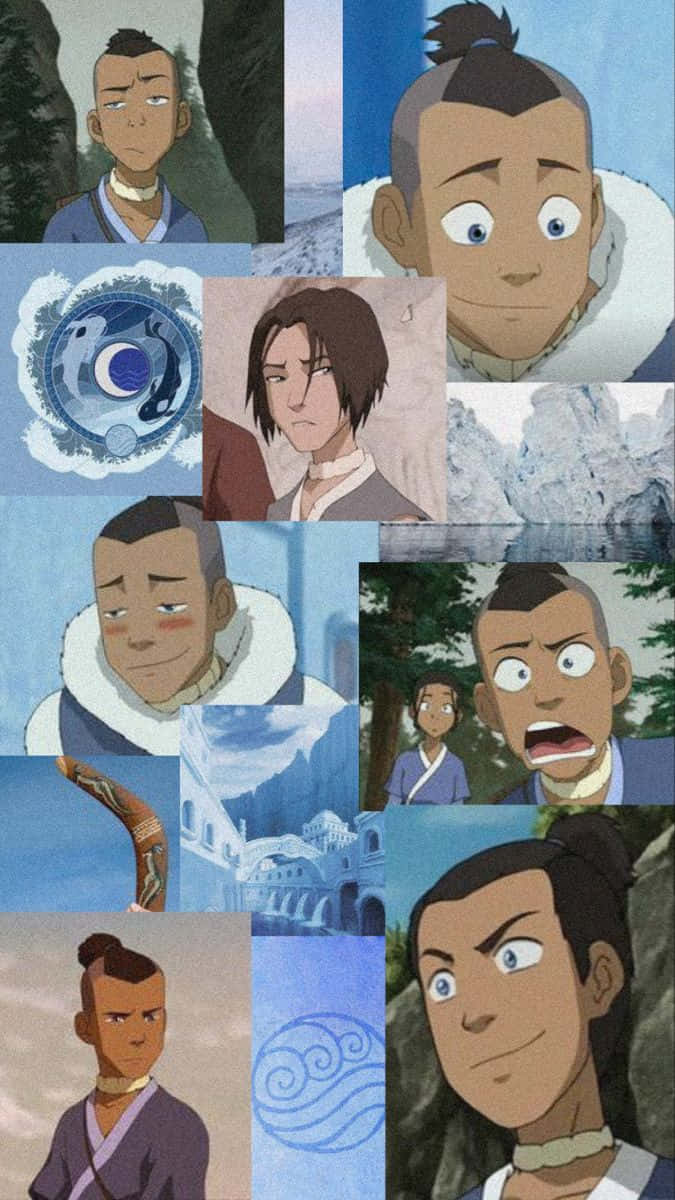 Sokka Collage Art Background