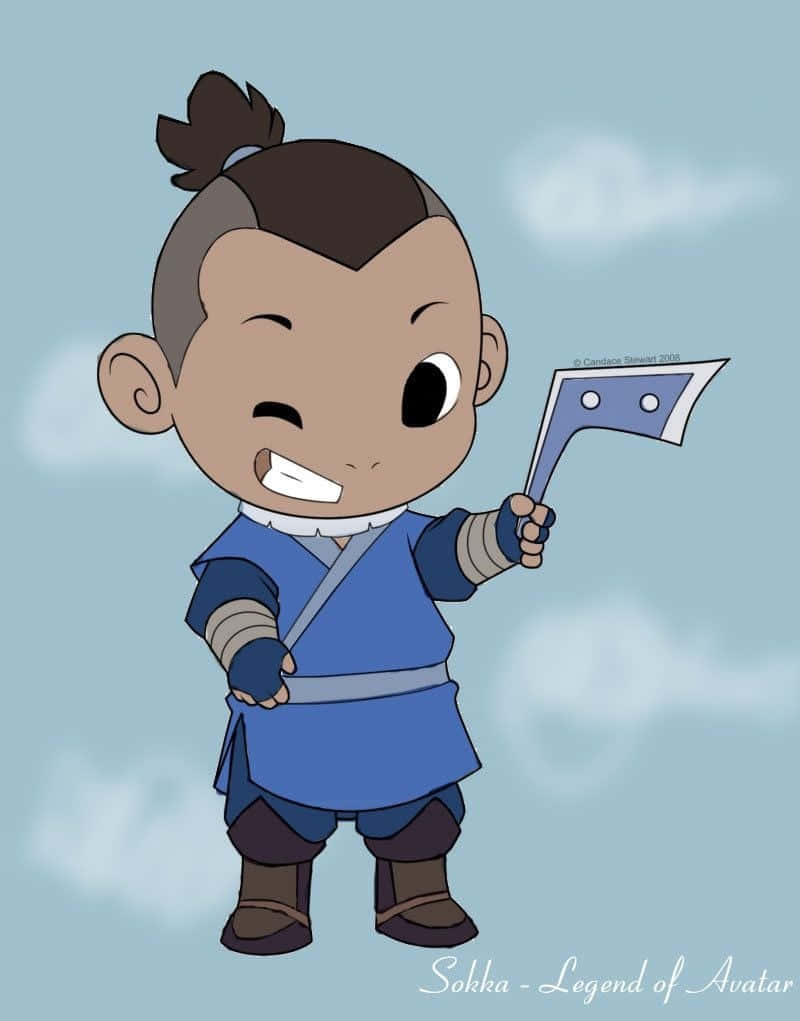 Sokka Cute Cartoon Background