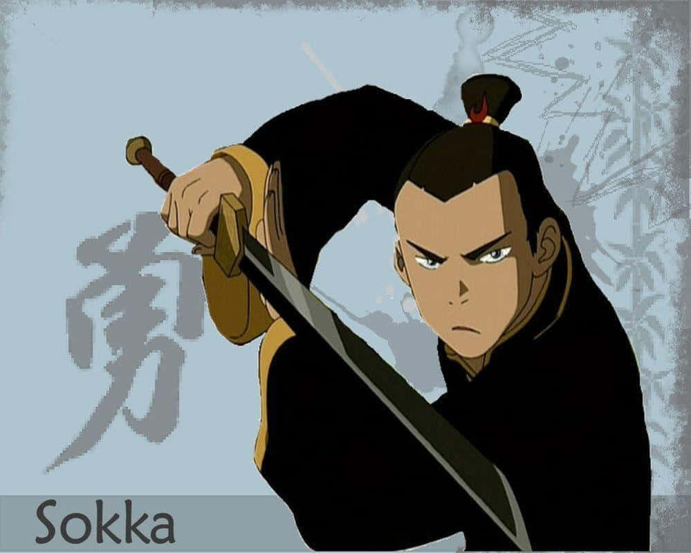 Sokka Sword And Kimono Background