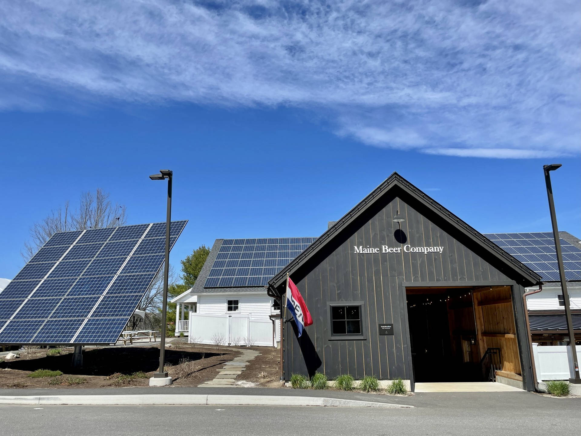 Solar-powered Brewing At Maine Beer Company Background