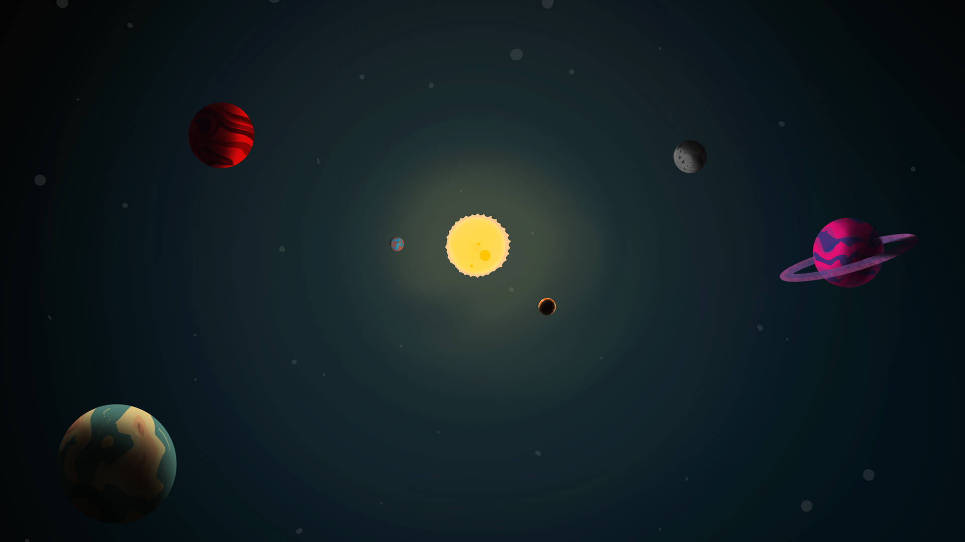 Solar System Hd Illustration Background