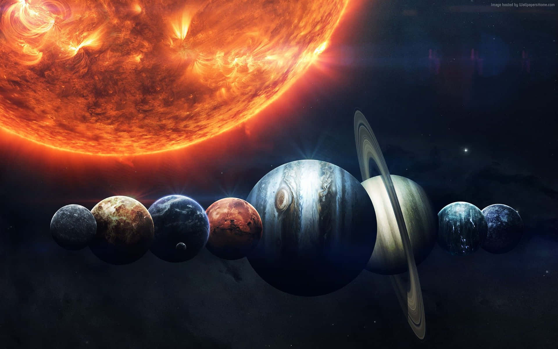 Solar_ System_ Lineup_ Artistic_ Rendering Background
