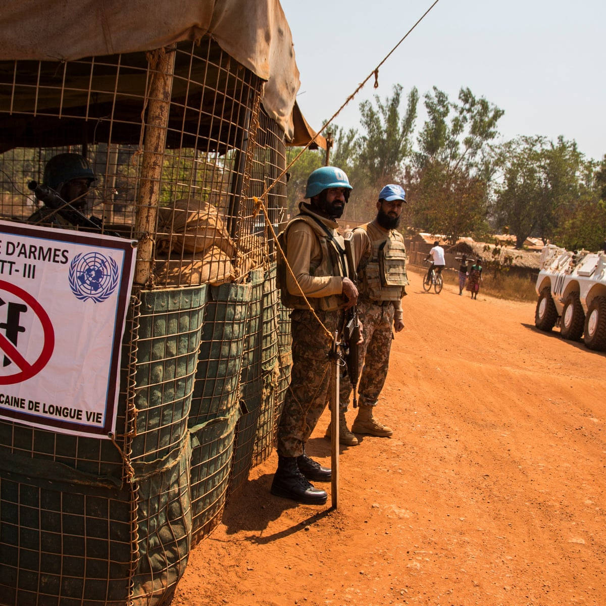 Soldier Camp In Central African Republic