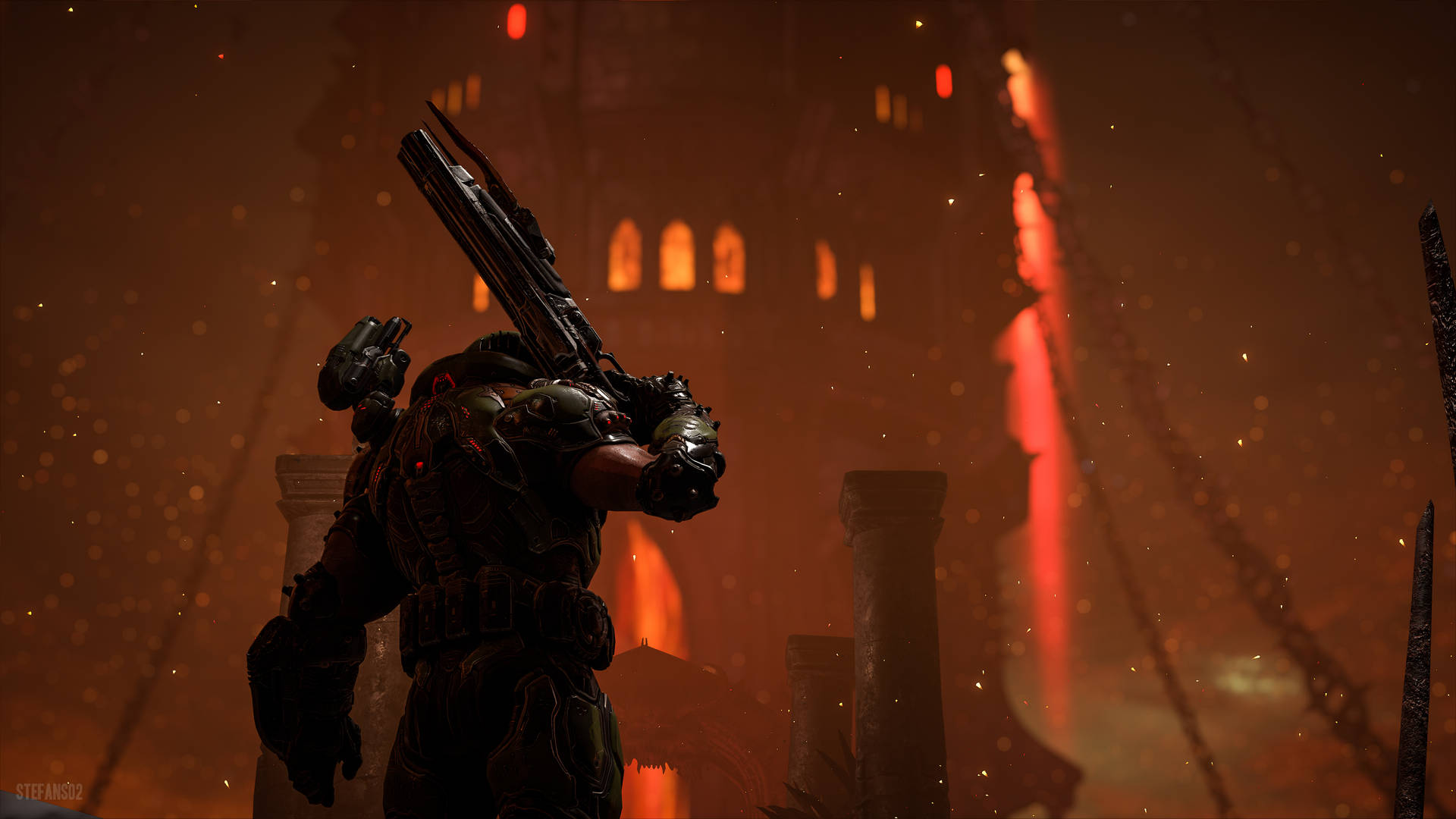 Soldier In Doom 4k Background