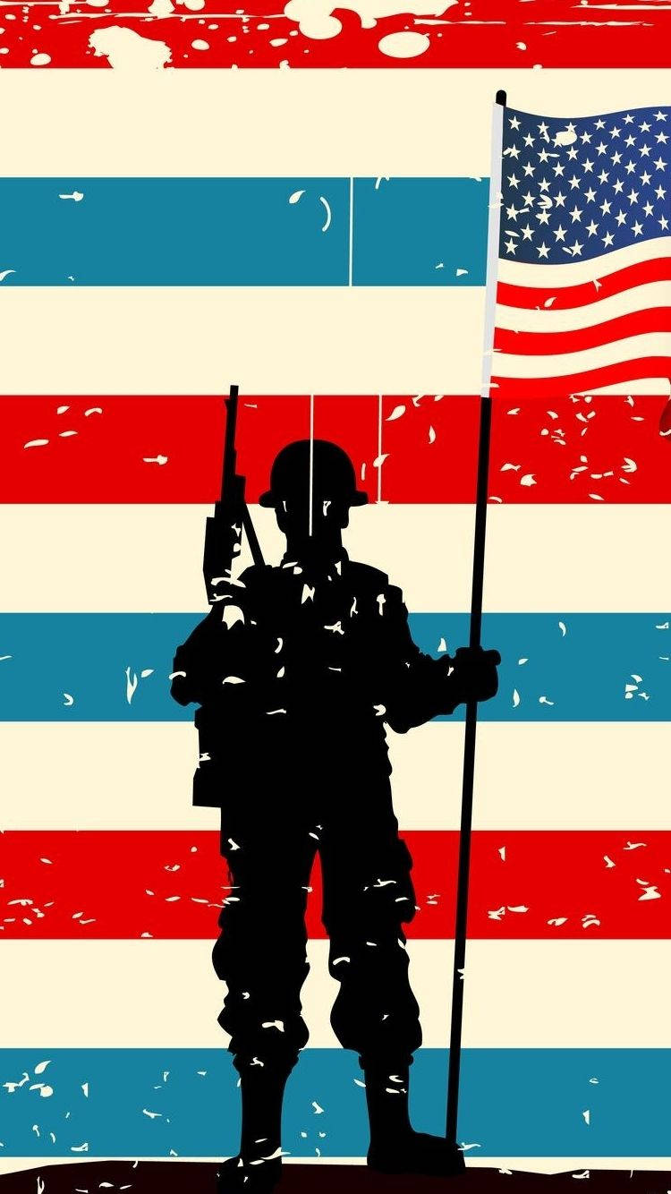 Soldier Of America Iphone Background