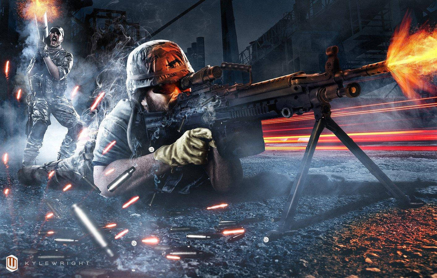 Soldier With Sniper Rifle Battlefield 3 Background