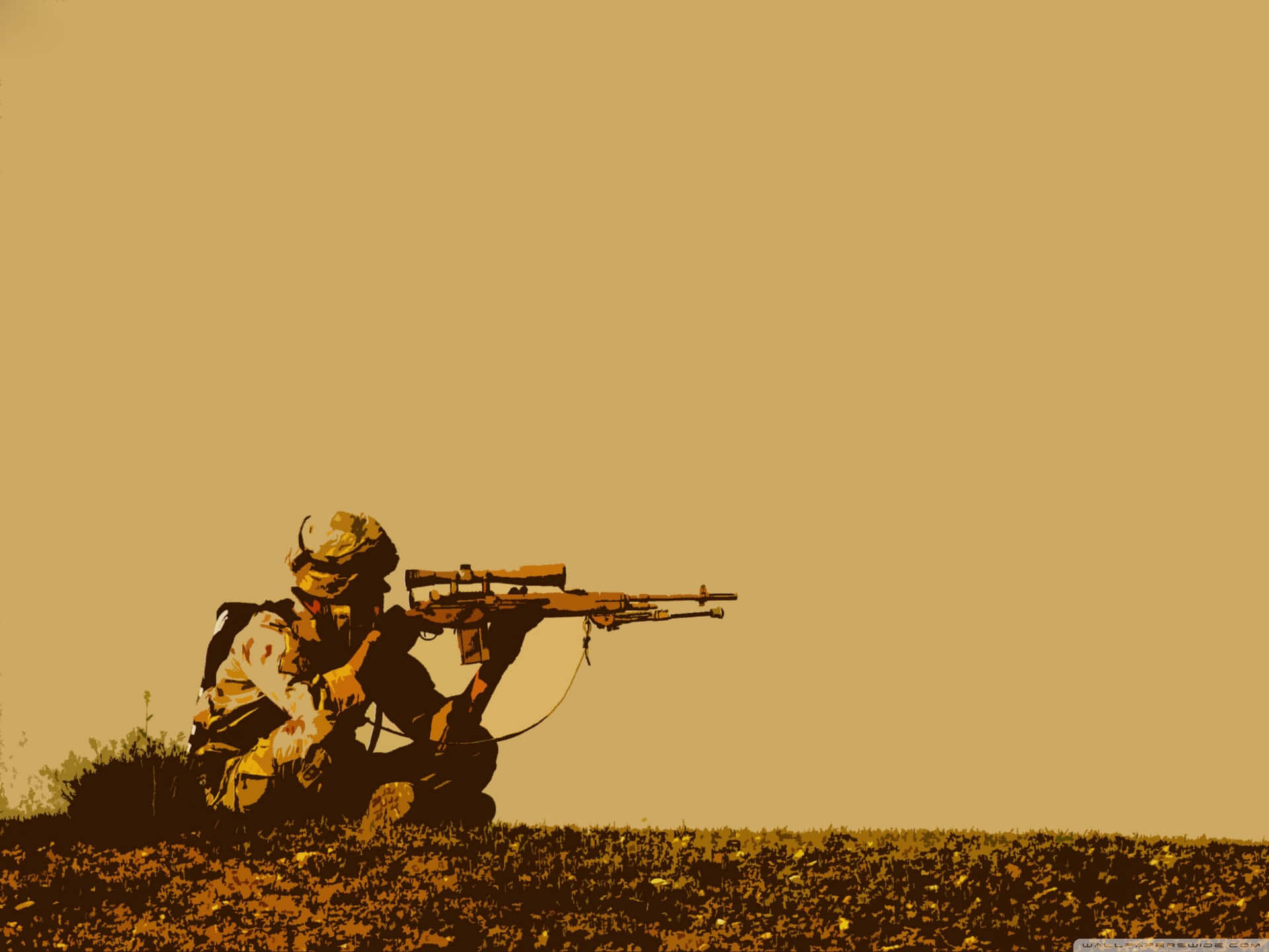 Soldiers Standing In Combat Formation Background