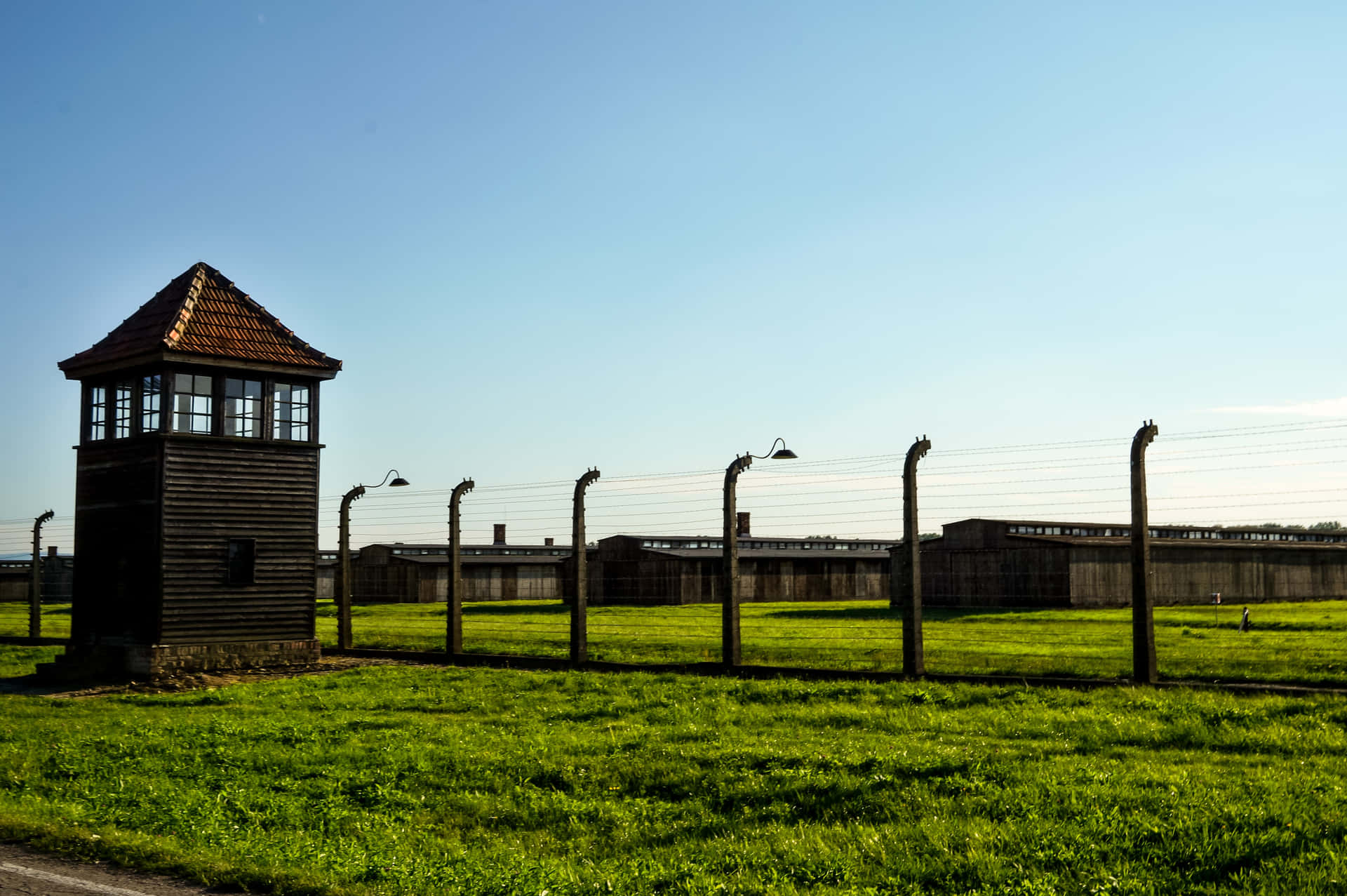 Solemn Beauty Of The Auschwitz-birkenau Memorial And Museum Background