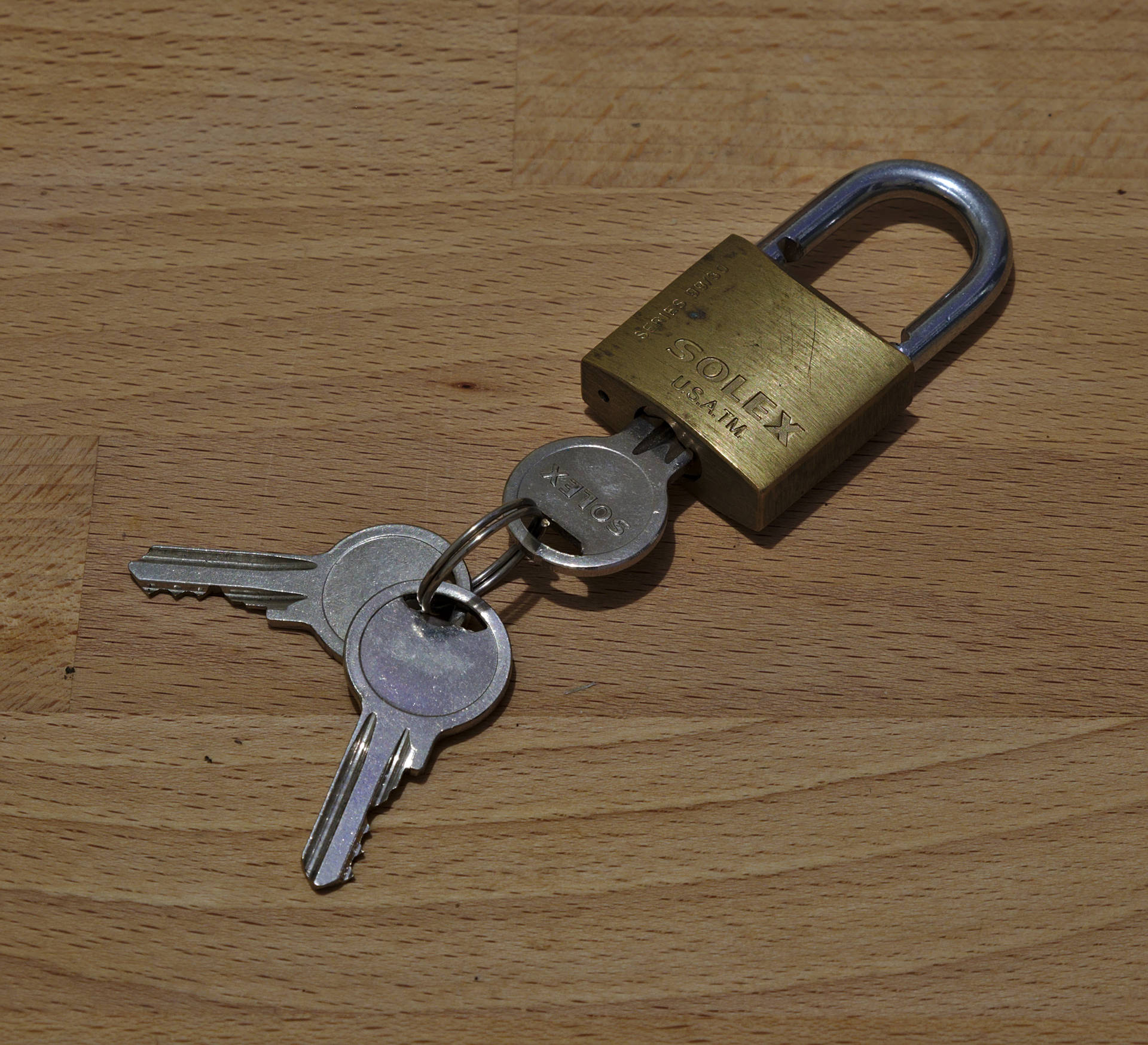 Solex Padlock And Key Background