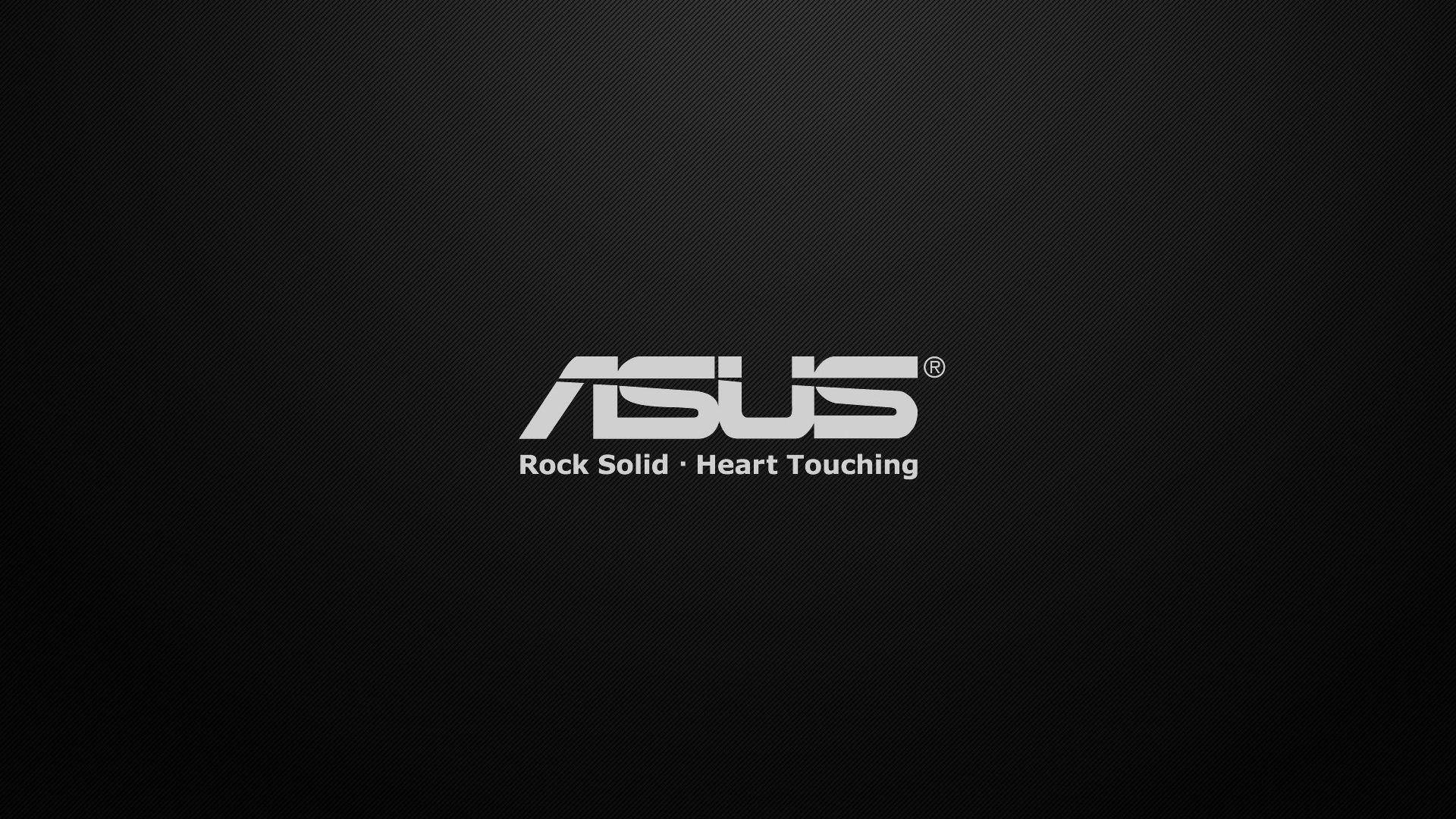 Solid Black 4k Asus Logo Background