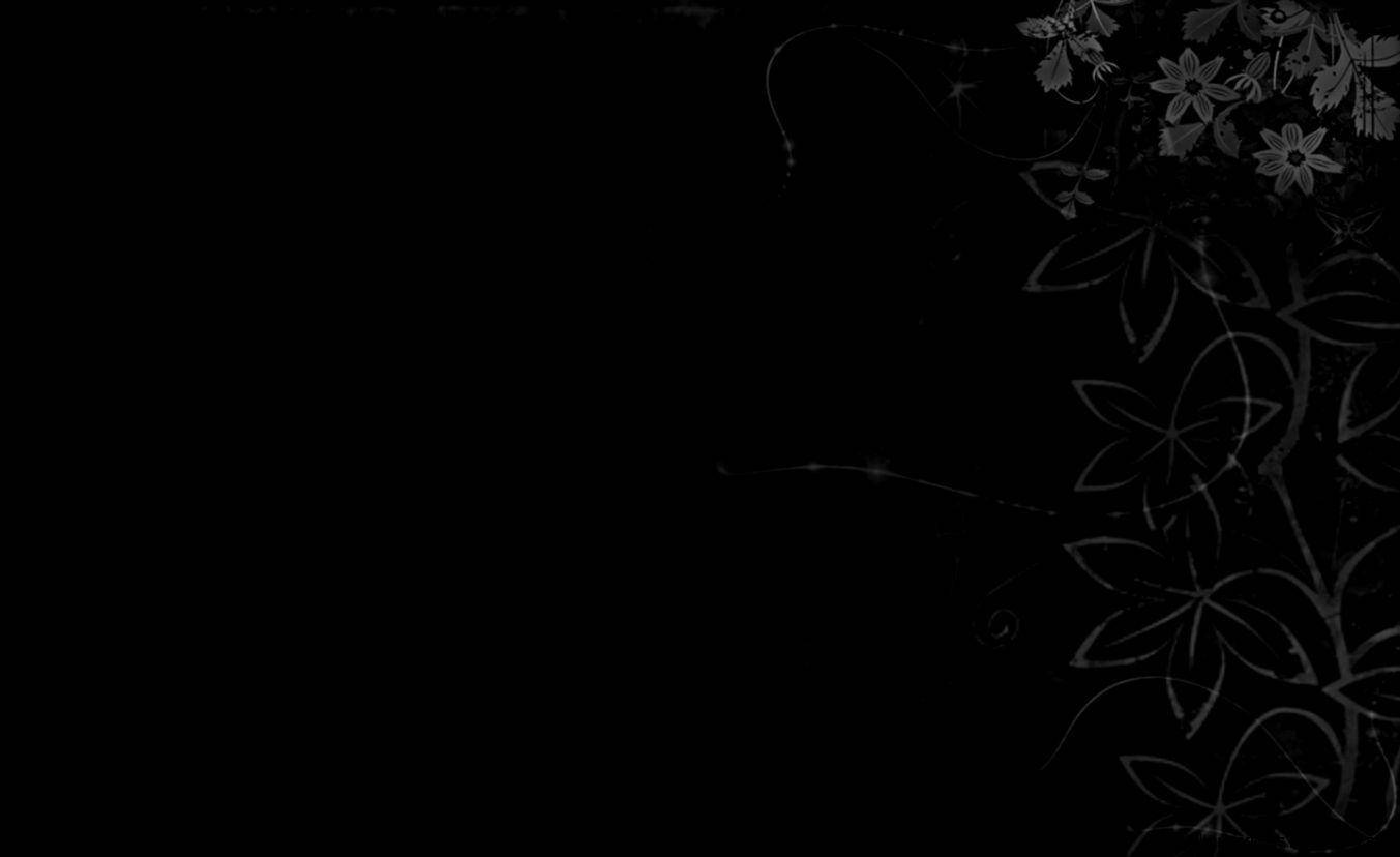 Solid Black 4k Plant Drawings Background