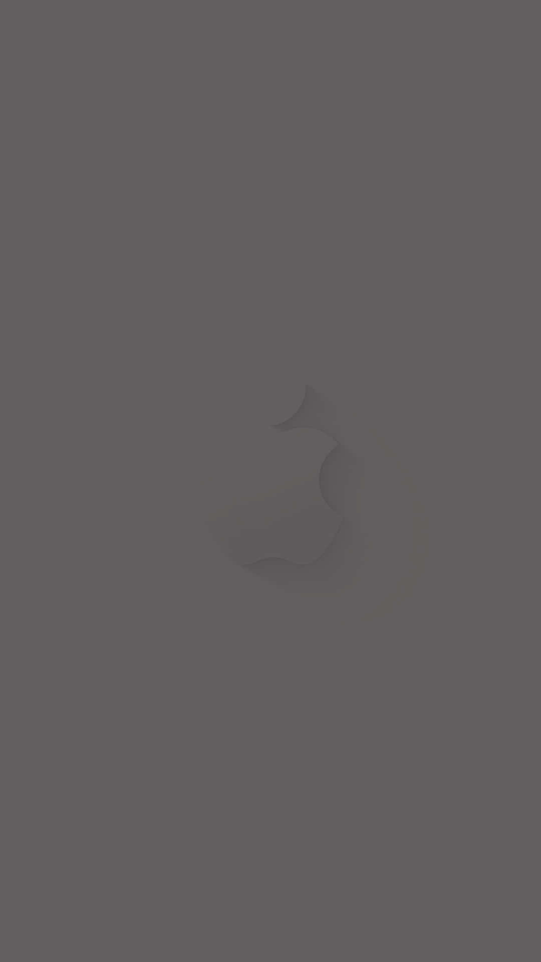 Solid Dark Grey Apple Logo Background