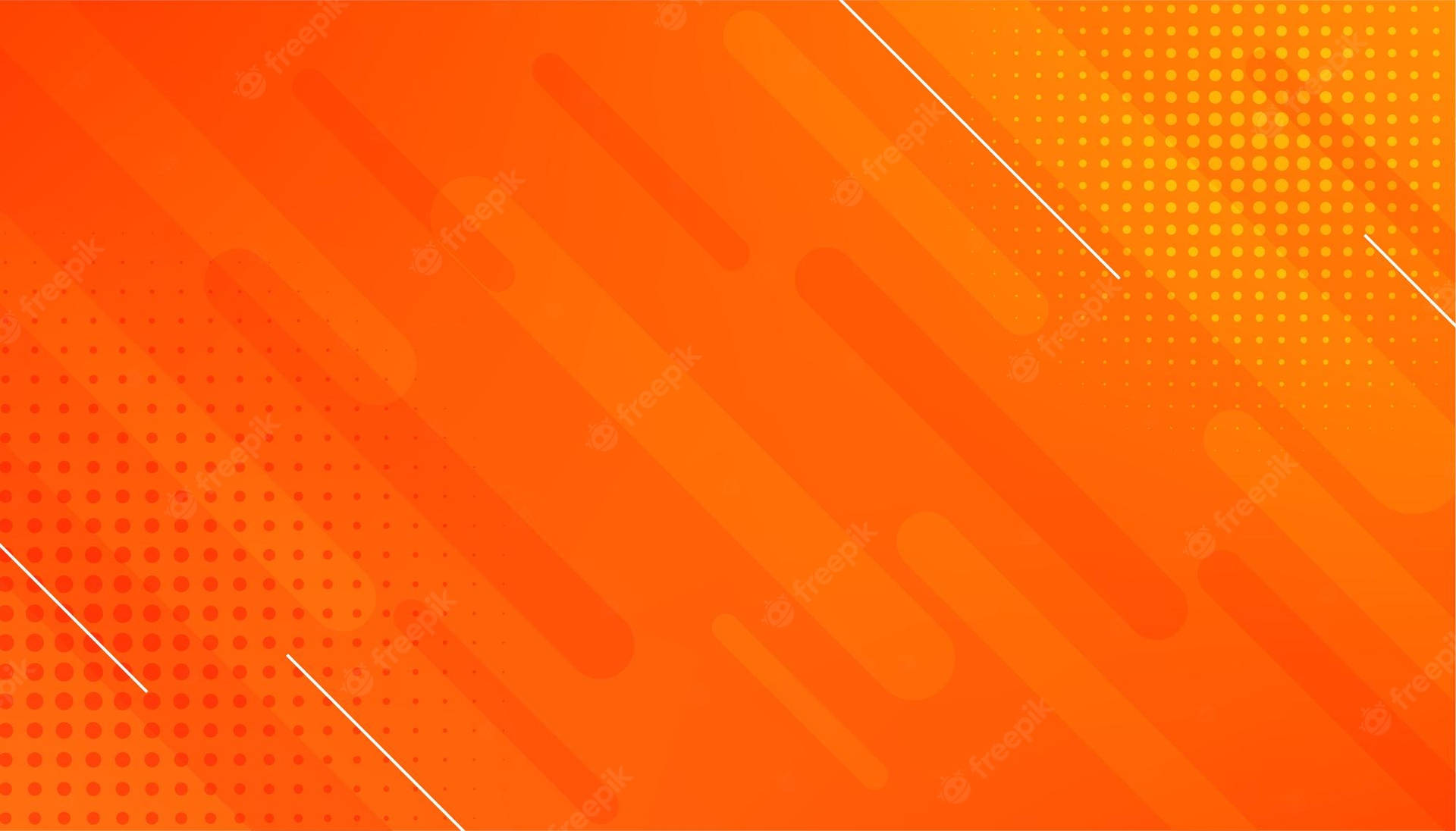 Solid Halftone Orange Background Background