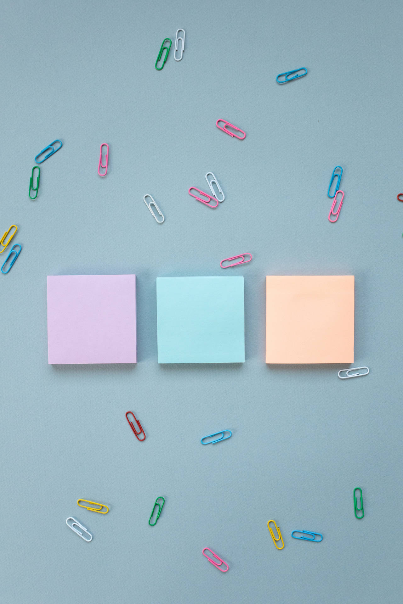 Solid Pastel Color Sticky Notes Background
