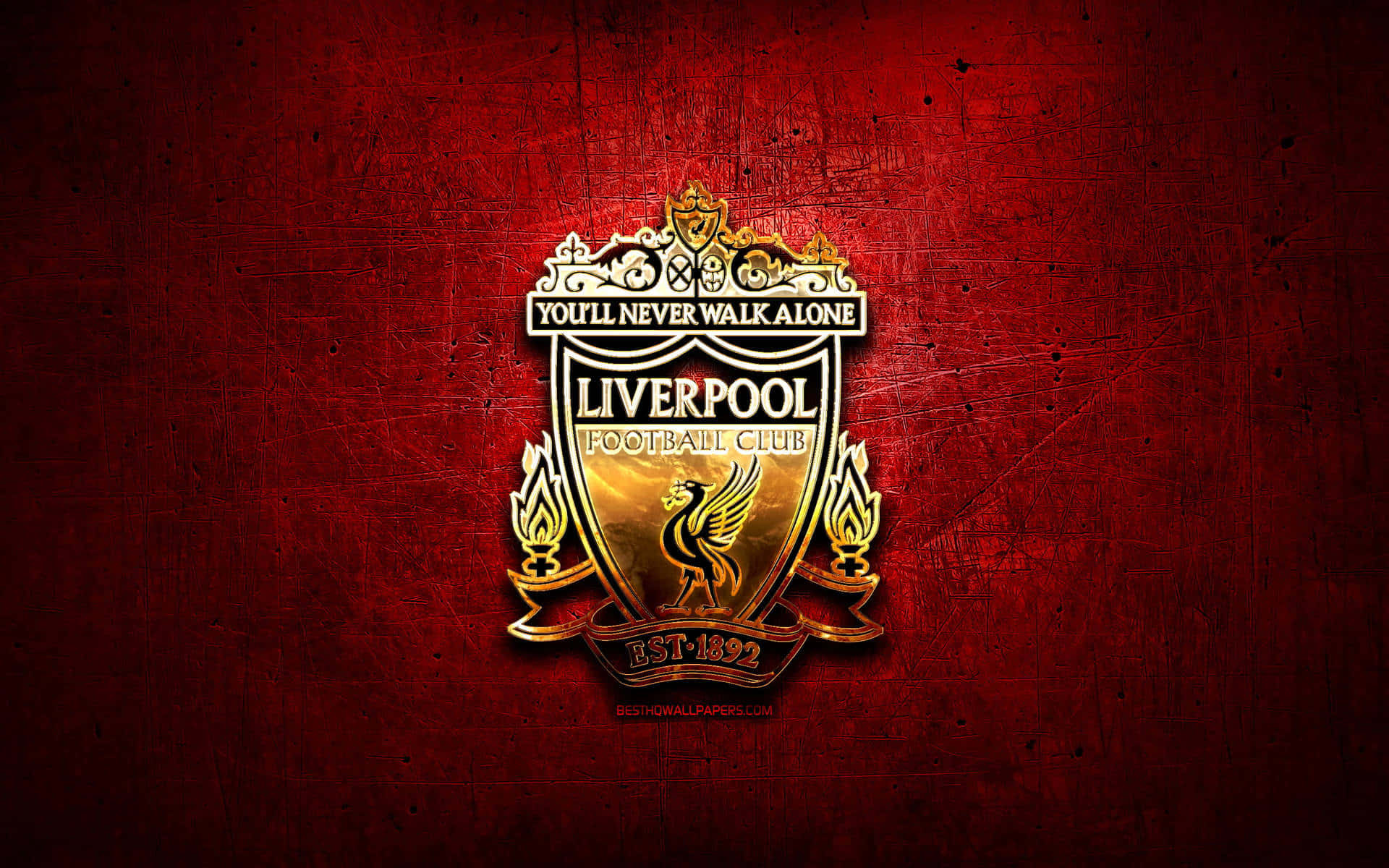 Solid Red Liverpool Logo Background