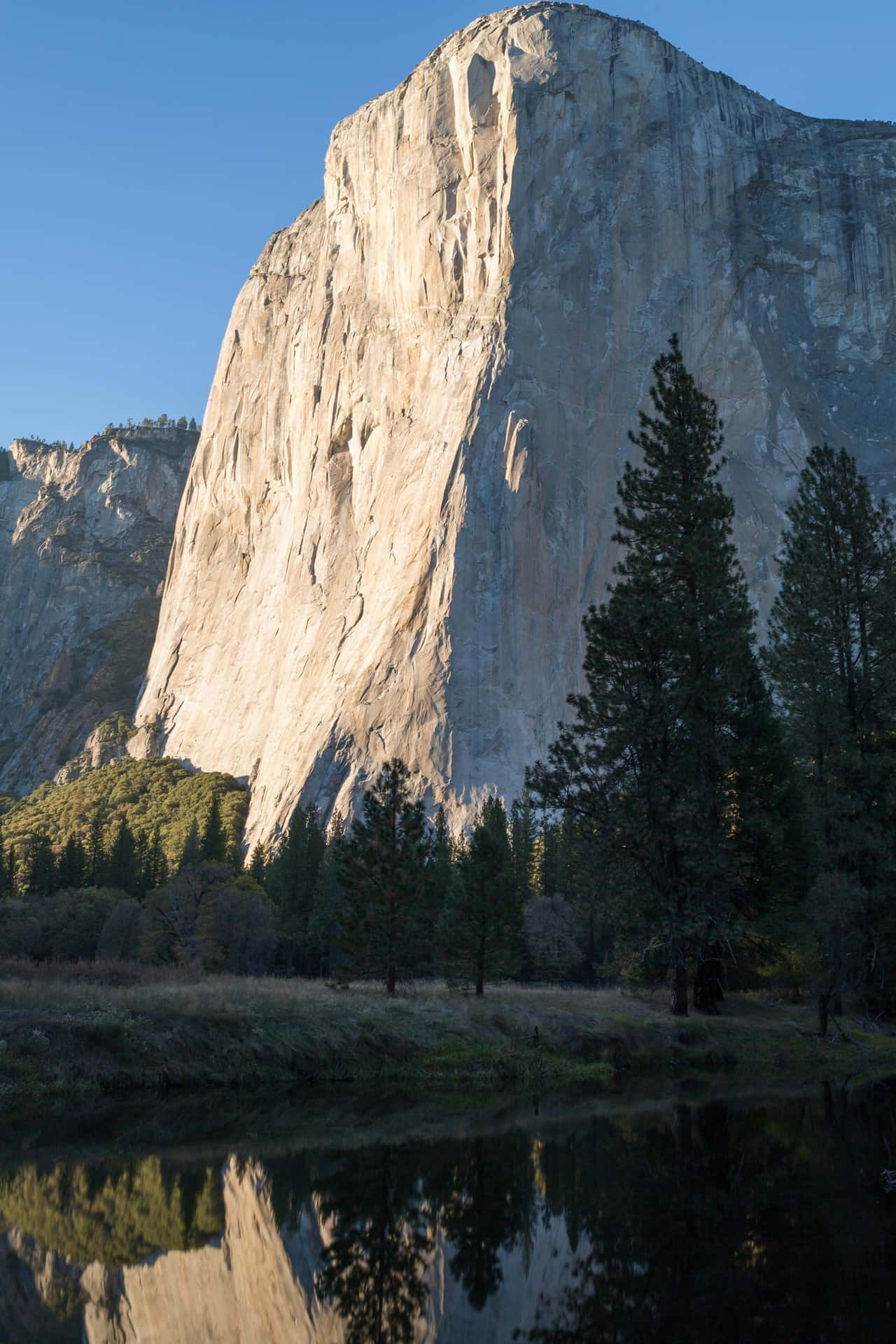 Solid Rock Formation El Capitan Background